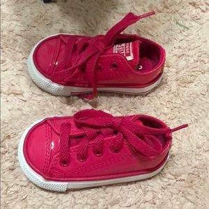 Pink baby size 3 converse